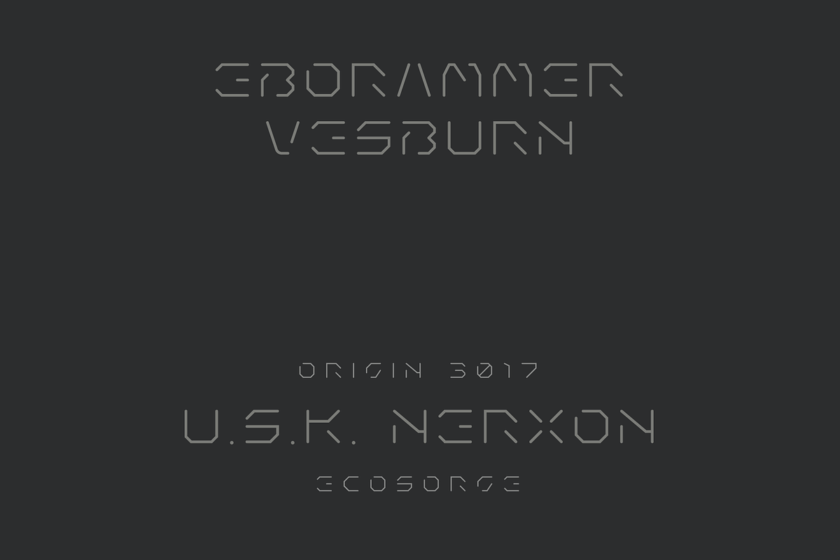 Goxve Futuristic Tech Font, a Font by baqoos (Photo 3 of 7)