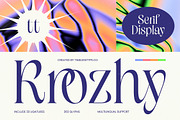 Krozhy Modern Serif Display, a Serif Font by timelesstype.co (Thumbnail 1 of 10)