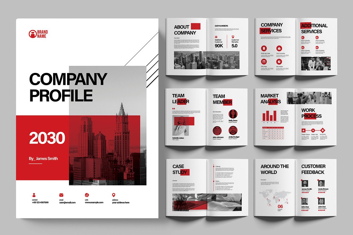 Company Profile Layout, a Brochure Template by ContestDesign (Photo 1 of 3)