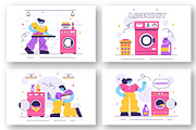 10 Laundry Room Illustration, a Person Illustration by denayunebgt (Thumbnail 2 of 4)