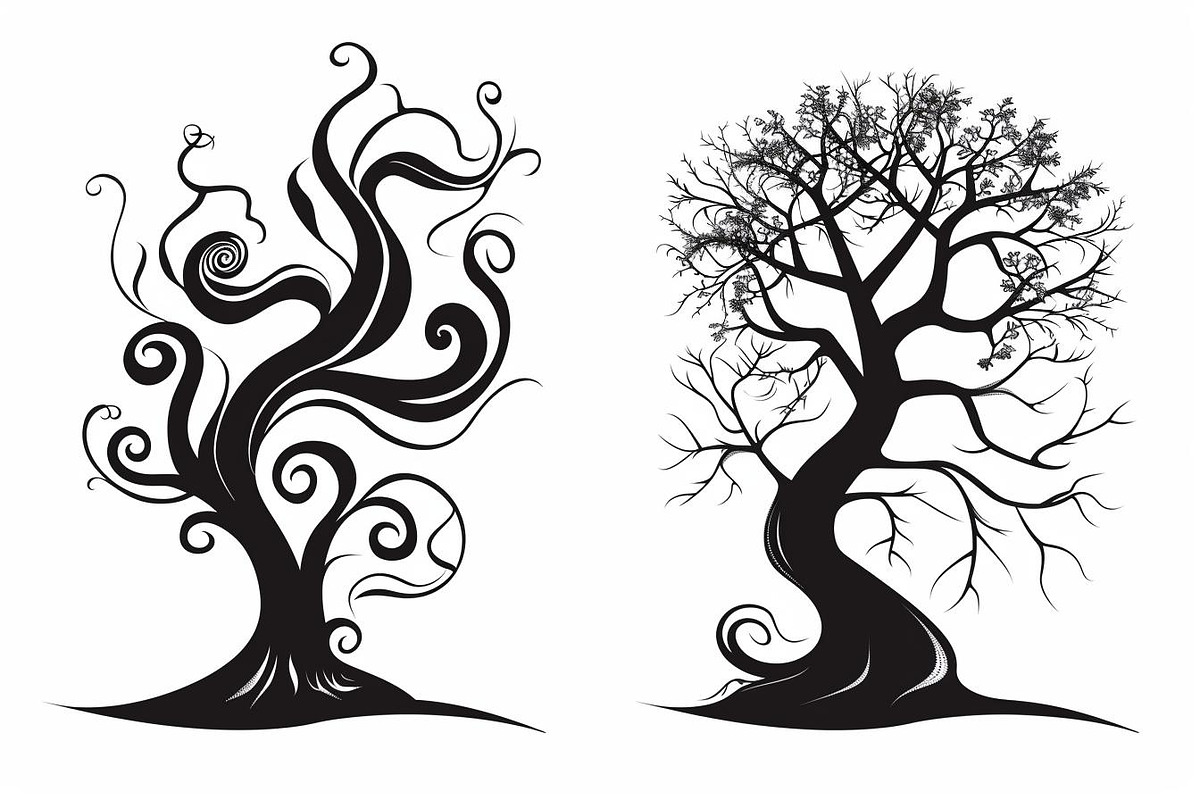 Tree Laser Cut Bundle | Decorative T, a Graphic by BIPLOB EXPERT (Photo 6 of 11)