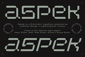 Aspek - Futuristic Display Sans, a Sans Serif Font by The Native Saint Club