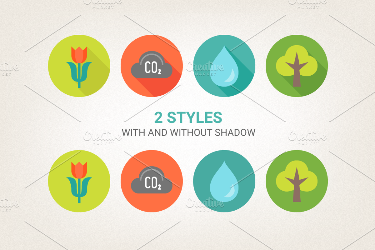 Round eco icons preview 3