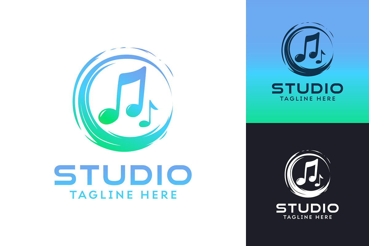 Music Studio Logo, a Branding & Logo Template by Saba Vector