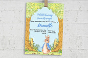 Peter Rabbit Baby Shower Invitation, a Stationery Template by mpcprintables (Thumbnail 1 of 3)