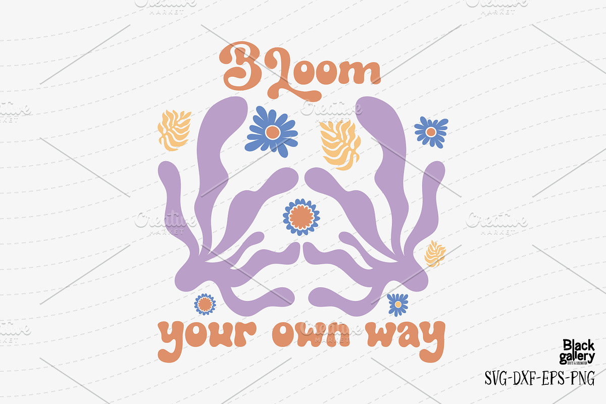 Boho Abstract Flower SVG Bundle, a Graphic by Clipart Bloom (Photo 3 of 16)