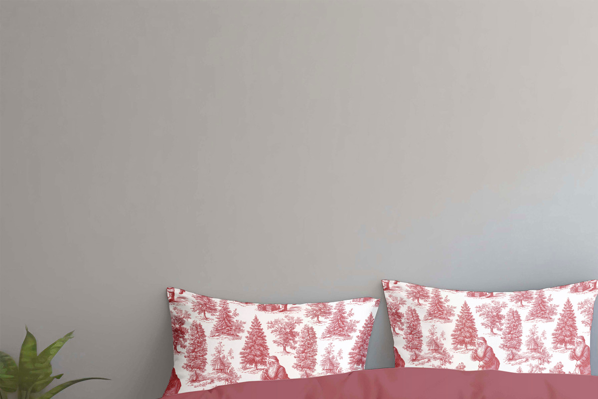RED CHRISTMAS TOILE Seamless Pattern, a Pattern Graphic by AYAKA Studio Co. (Photo 5 of 6)