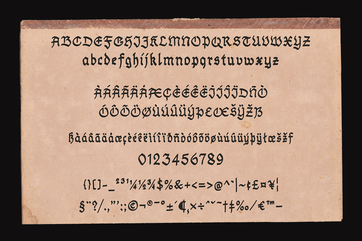 FURIA Handrawn Blackletter, a Blackletter Font by AROKA (Photo 5 of 11)