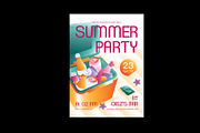 Summer Party Invitation, an Invitation Template by Neermana (Thumbnail 3 of 4)