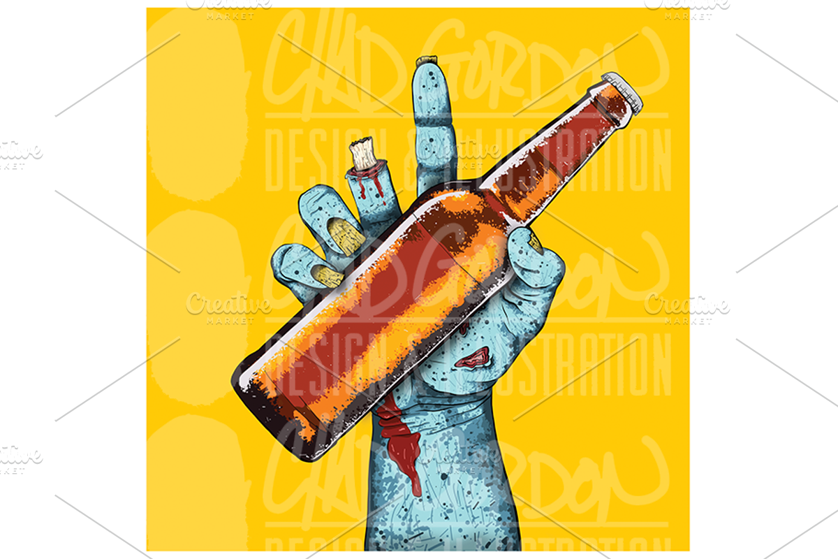 Zombie Hand Illustration, an Illustration by Gordon Designs (Photo 3 of 3)