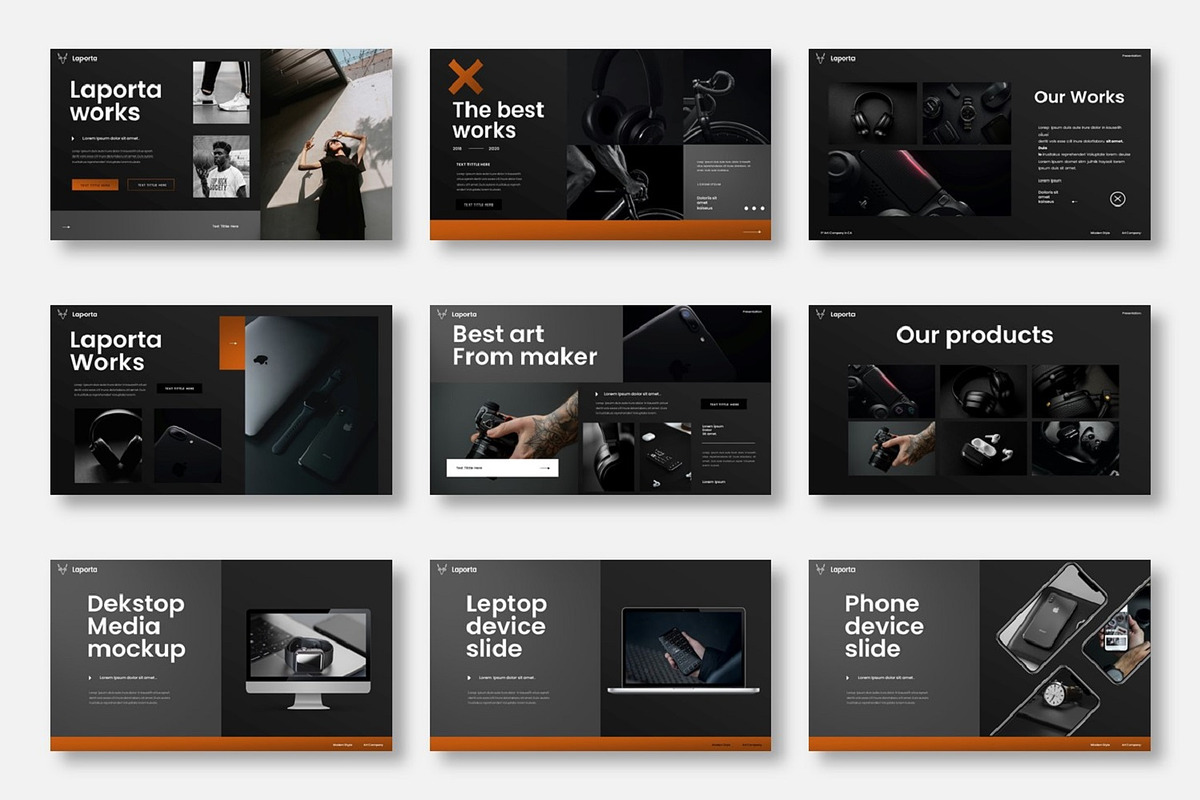 Laporta  – Business PowerPoint, a Presentation Template by Dens Creative Studio (Photo 4 of 6)