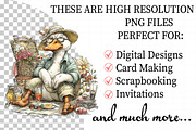 Cute Geese Clipart Sublimation, an Illustration by Daily.Designs (Thumbnail 2 of 5)
