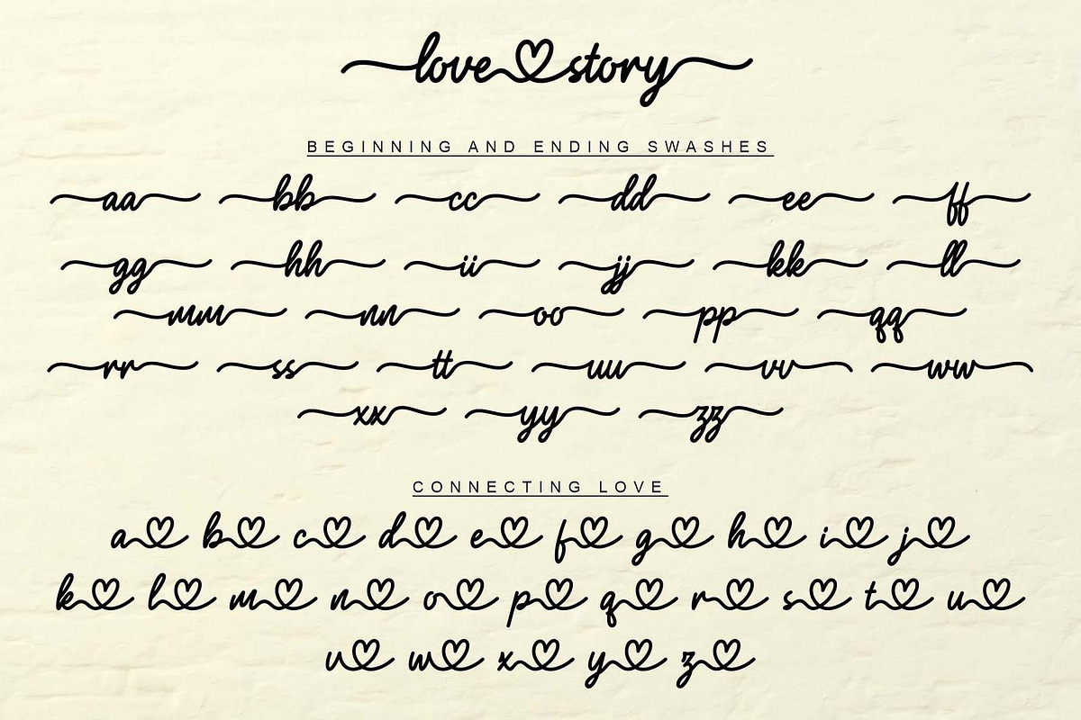Love Story | Handwriting Font, a Handwritten Font by Aveni Letter Type (Photo 11 of 17)
