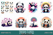 Panda Lover T-shirt Design Bundle, an Object Graphic by Sofia's Fashion (Thumbnail 3 of 3)
