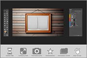 Framed Menu On Wooden Wall PSD, a Product Mockup by Bruno's Shop (Thumbnail 2 of 3)