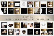 Gold and Black Instagram Templates, a Templates & Theme by Boltik Studio (Thumbnail 8 of 10)