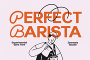 Perfect Barista, a Sans Serif Font by zeenesia (Thumbnail 1 of 16)
