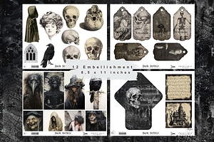 Gothic Junk Journal Printable Kit