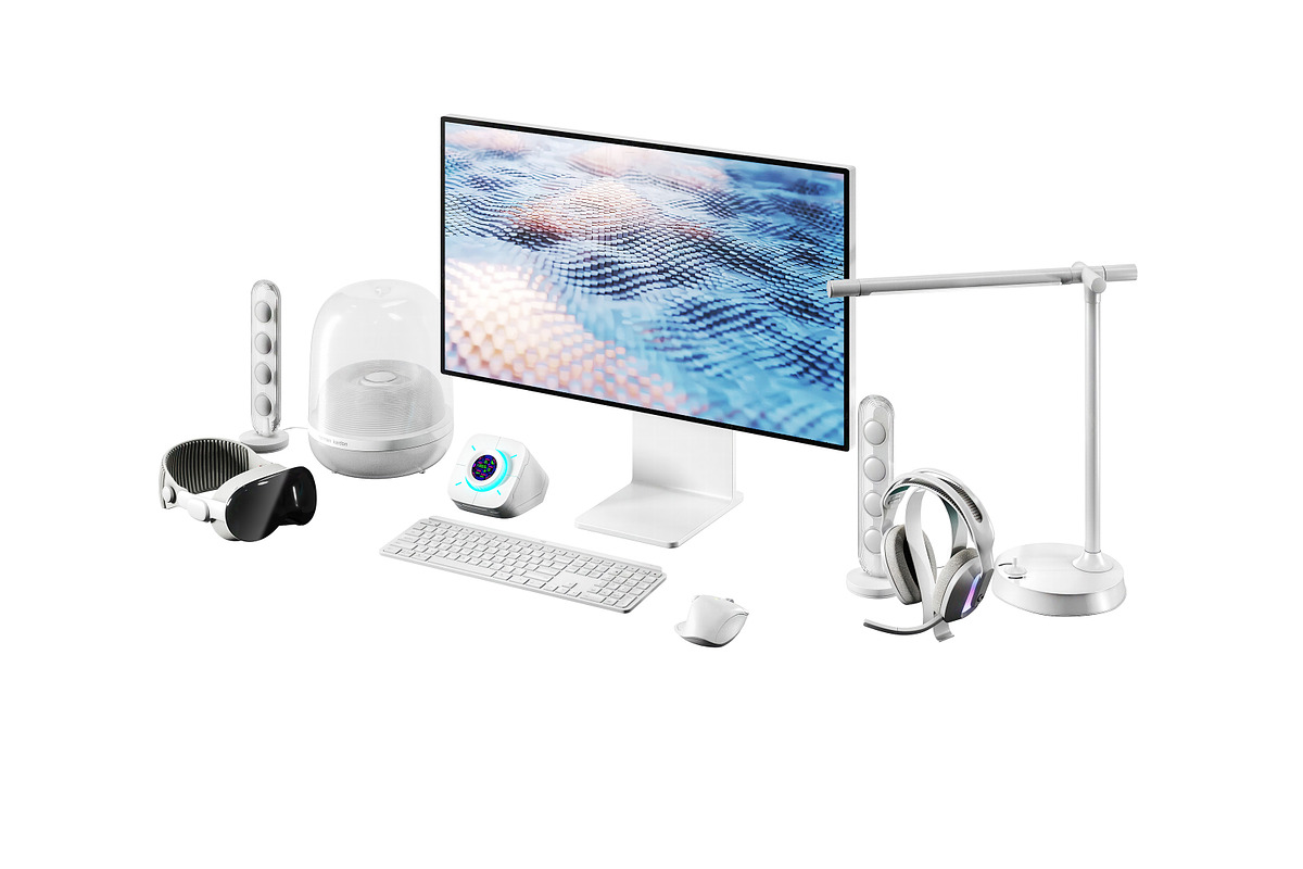 Workplace pc set 003, an Object 3D Model by Archidizer (Photo 1 of 10)