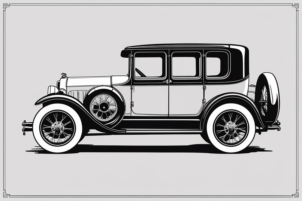 8 Vintage Car Silhouette Bundle, an Illustration by Creativeshirt (Photo 4 of 9)