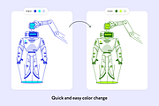 Artin Artificial Intelligence, a Technology Illustration by Welovegraphics (Thumbnail 5 of 7)