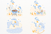 Silly Goose Clipart Father's Day PNG, a Seasonal Illustration by SugarCloudStudioArt (Thumbnail 3 of 6)