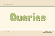 Queries - Bubble Handwritten Font, a Handwritten Font by Pikgura (Thumbnail 1 of 6)
