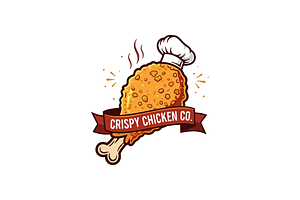 Fried Chicken Logo Design Modern, a Branding & Logo Template by Megafox Studio