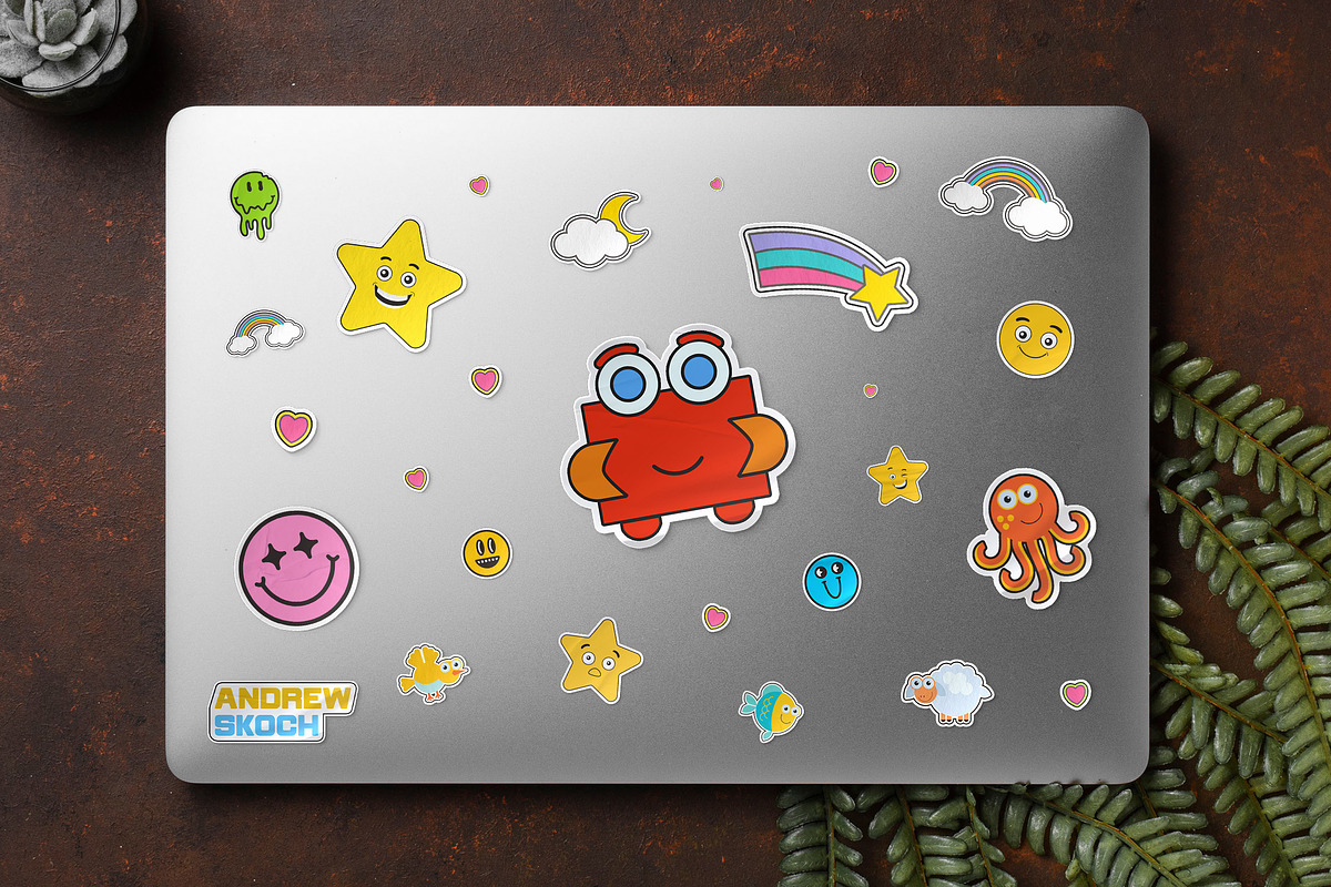 Sticker Mockup, a Product Mockup by Andrew Skoch Design (Photo 4 of 6)