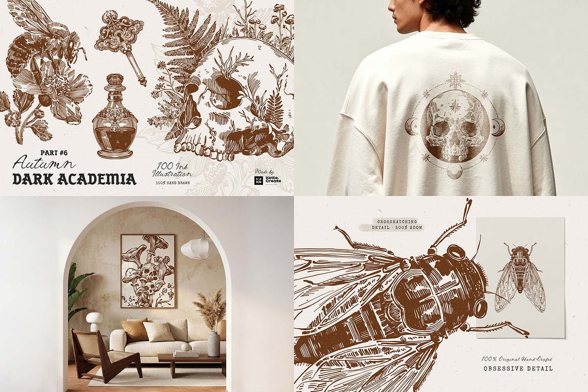 Dark Academia Bundle 7-in-1, an Object Graphic by KetteCreate (Photo 12 of 15)