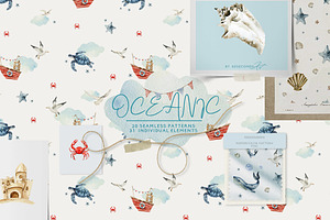 Sea Patterns Kids Graphic Collection