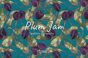Plum Jam, a Decorative Illustration by Andre_Eva