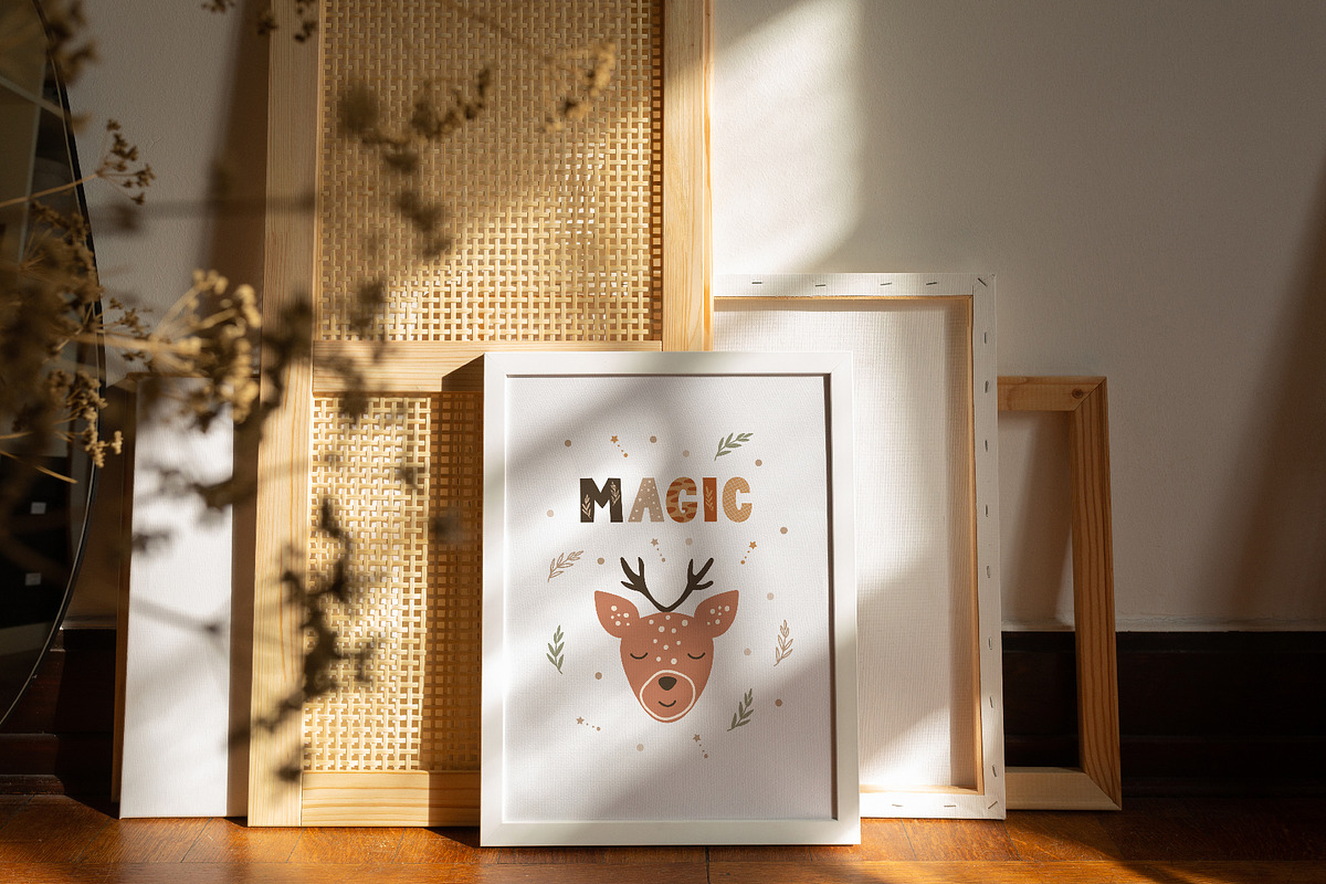 Animal Faces and Boho Rainbow Bundle, an Animal Illustration by DearLetters (Photo 2 of 14)