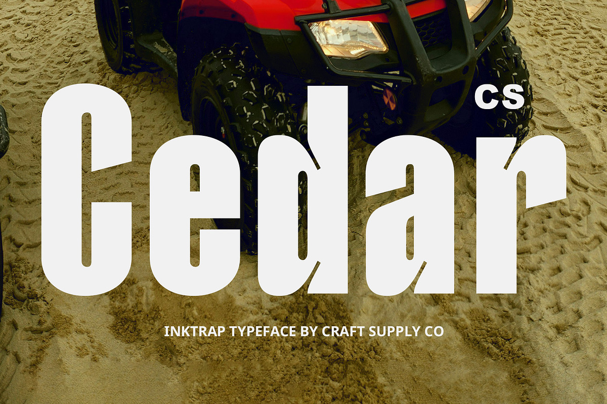CS Cedar – Inktrap Font, a Sans Serif Font by Craft Supply Co. (Photo 1 of 8)