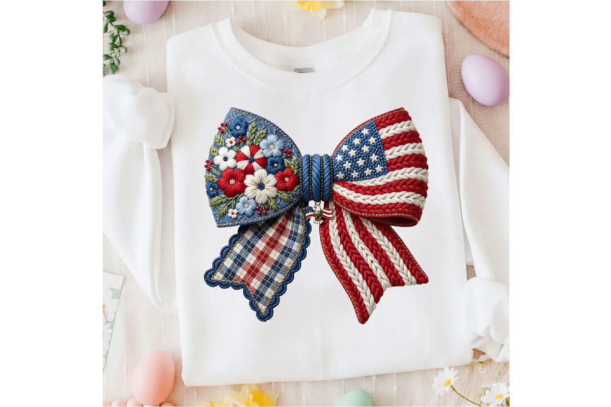 American Bow Png, Faux Yarn Coquette, an Illustration by Designking (Photo 2 of 4)