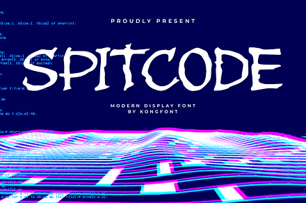 Spitcode – Modern Display Font