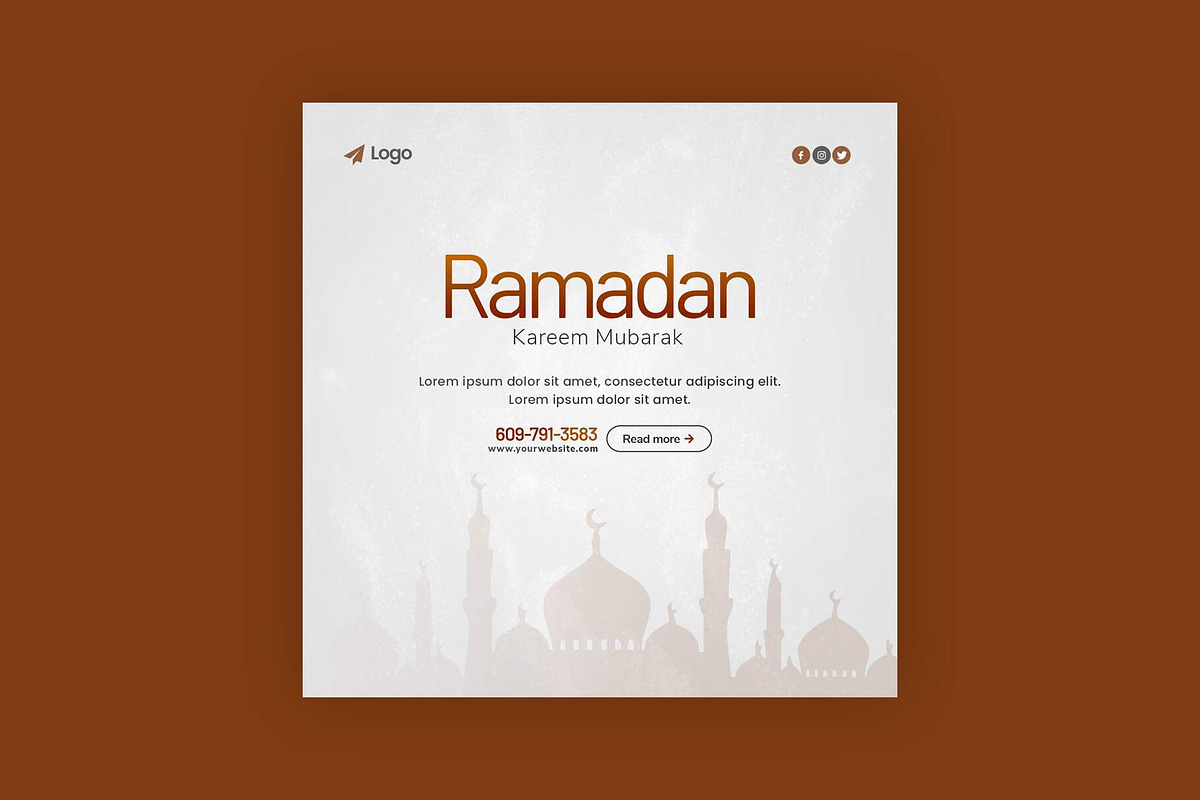Ramadan Sale Promotion Post Template, a Social Media Template by Saman Osama (Photo 1 of 3)