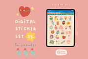 Valentine Sticker for Goodnotes, an Illustration by mimimeow (Thumbnail 1 of 3)