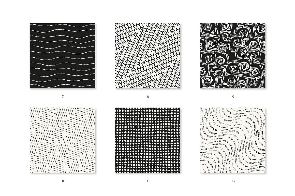 Artistic Seamless Patterns Set, a Pattern Graphic by Curly_Pat (Photo 3 of 6)