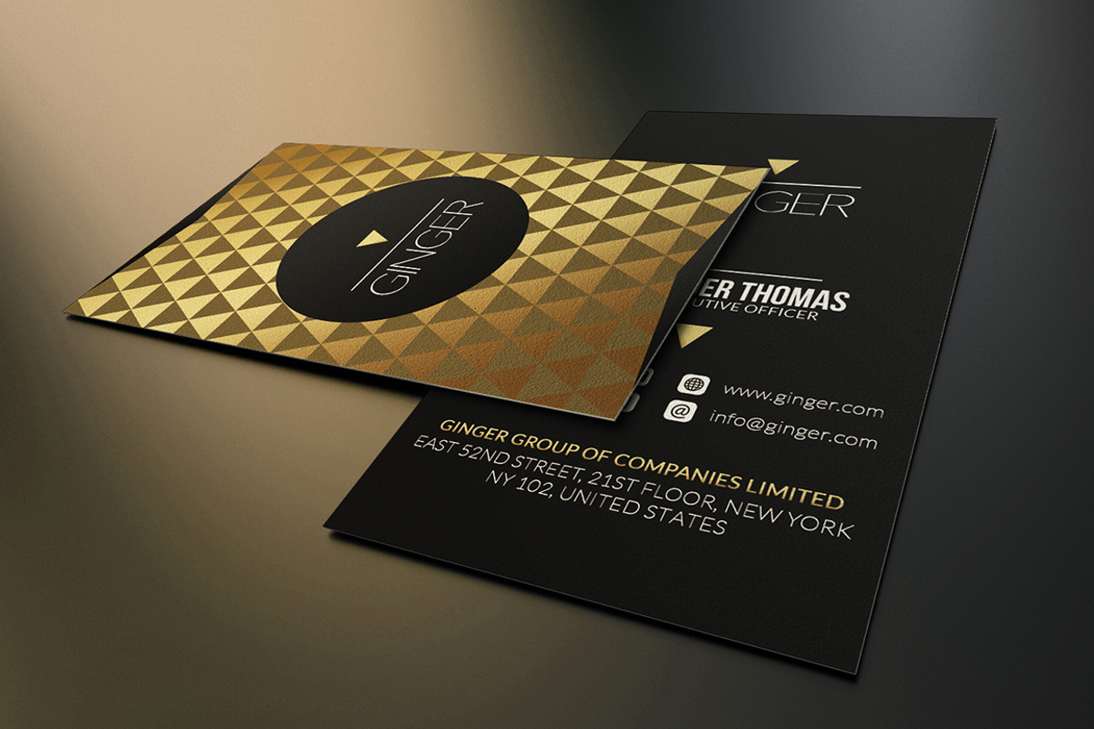 Gold And Black Business Card, a Business Card Template by Marvel (Photo 4 of 5)