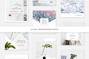 Light Instagram Pack, a Social Media Template by Swiss_cube (Thumbnail 1 of 5)