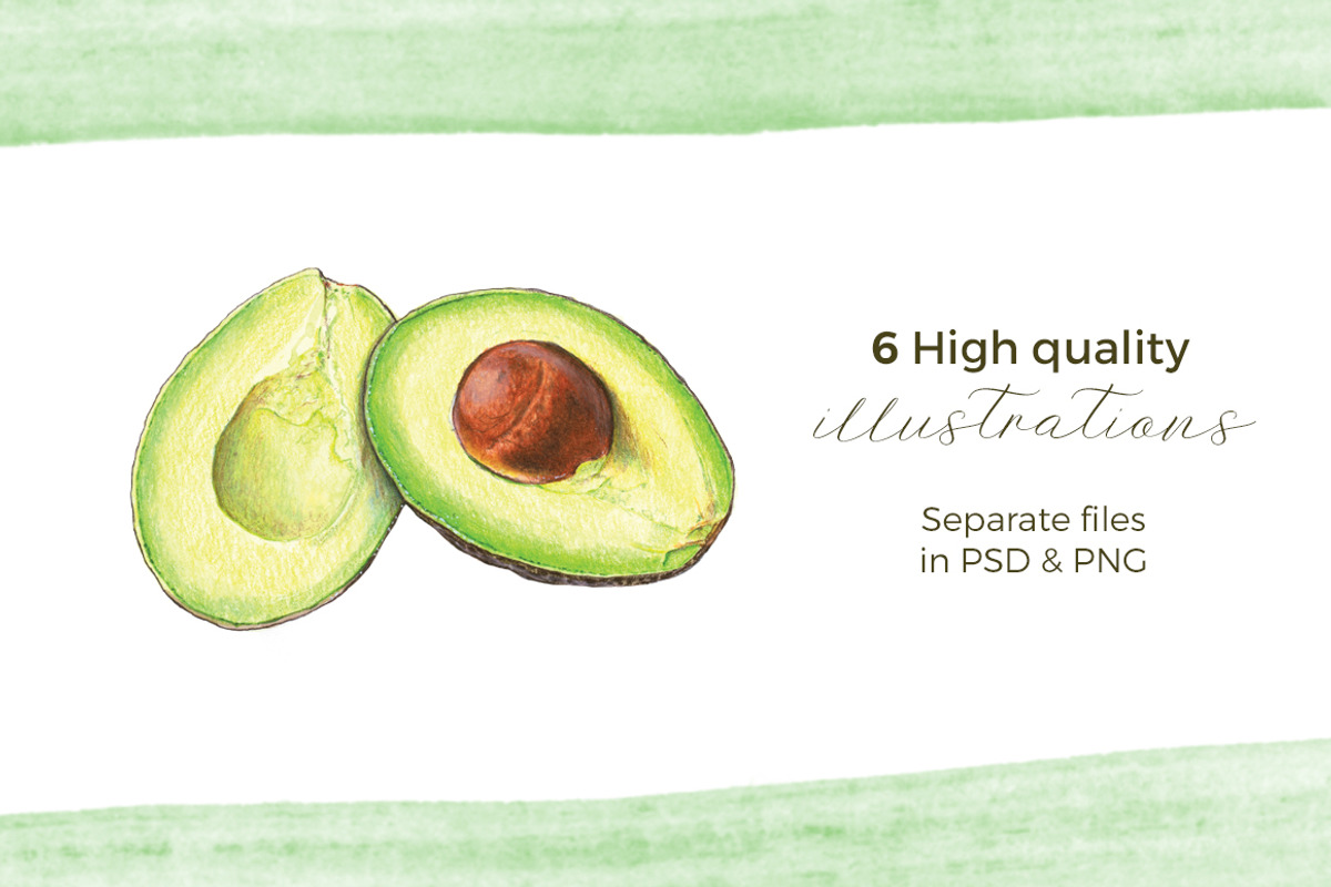 Hand Painted Guacamole Ingredients, a Food Illustration by Miriam Figueras (Photo 2 of 4)