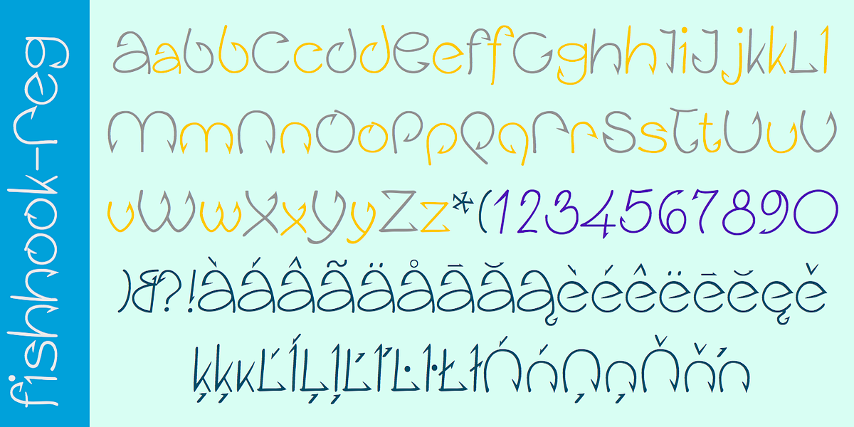 Fishhook, a Font by Ingrimayne Type (Photo 5 of 6)