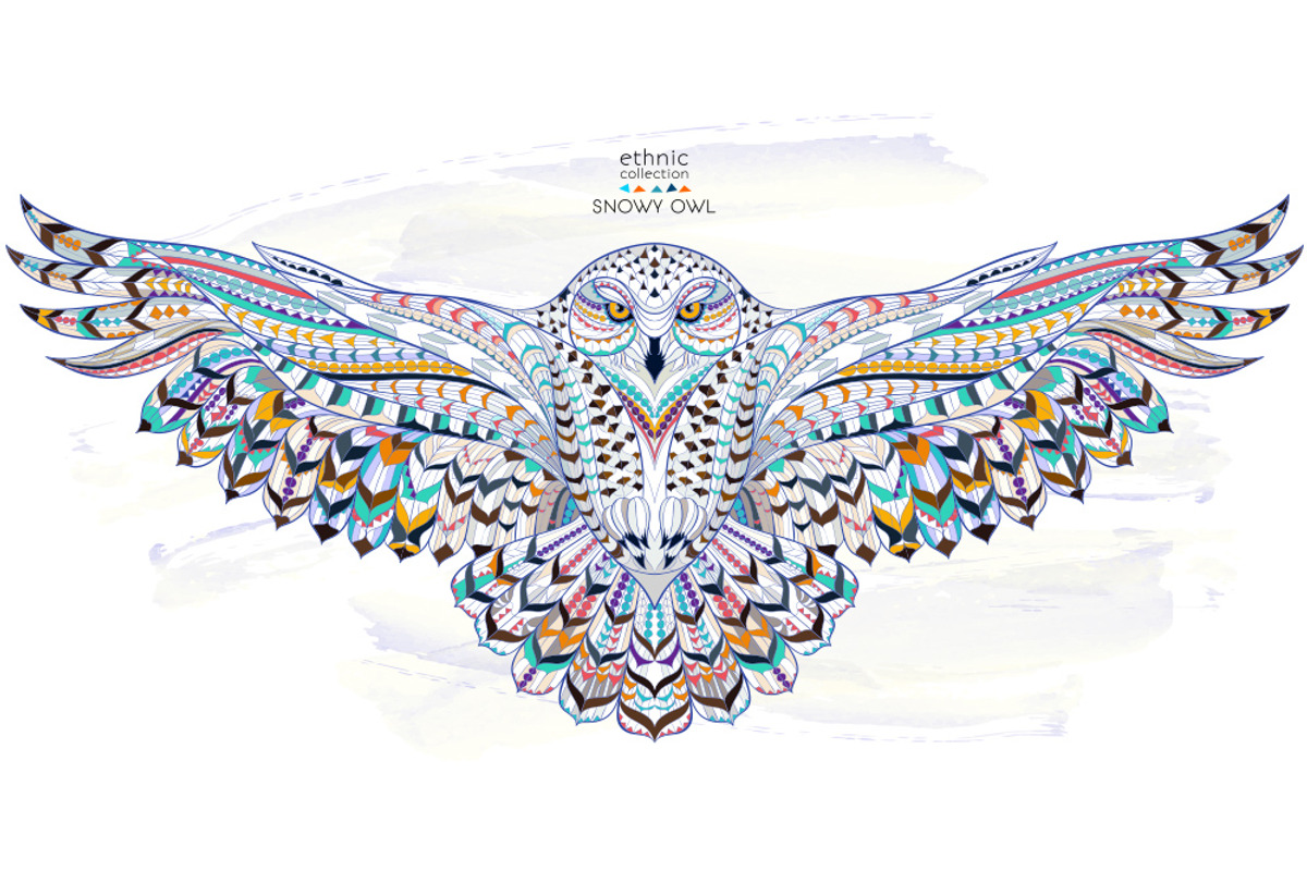 Ethnic Collection: Snowy Owl, an Animal Illustration by ArtoJoy (Photo 2 of 5)