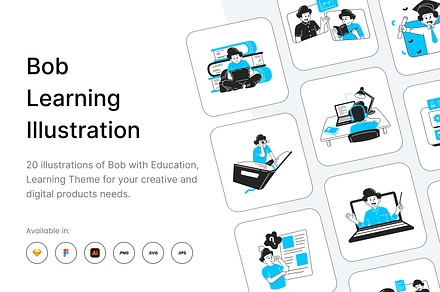 Bob - Learning Illustration Pack