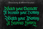 Calligraphy Procreate Brushes, a Brush Add-On by ZenLettering (Thumbnail 12 of 16)