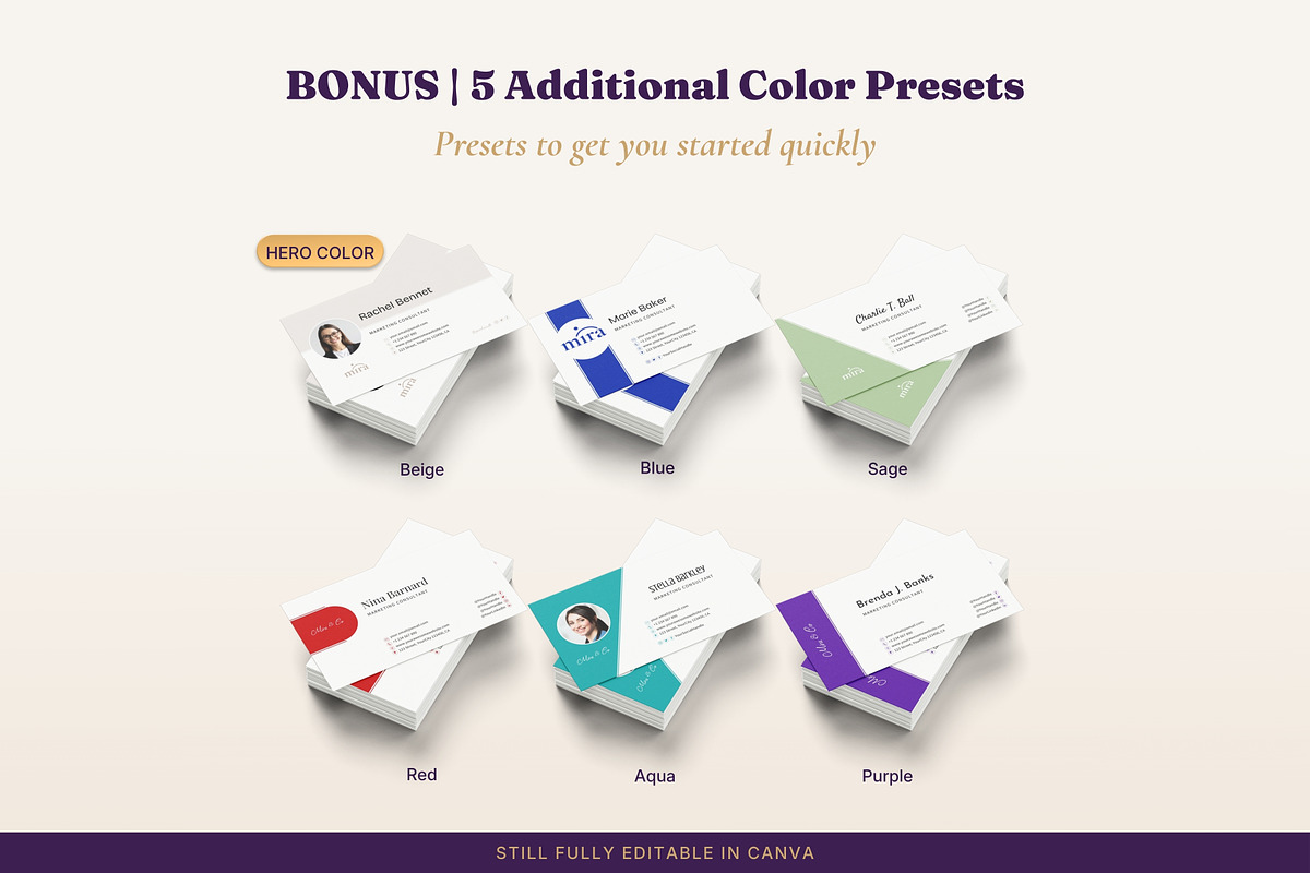 Business Card Templates 6 Designs, a Business Card Template by B2 Studio (Photo 4 of 18)