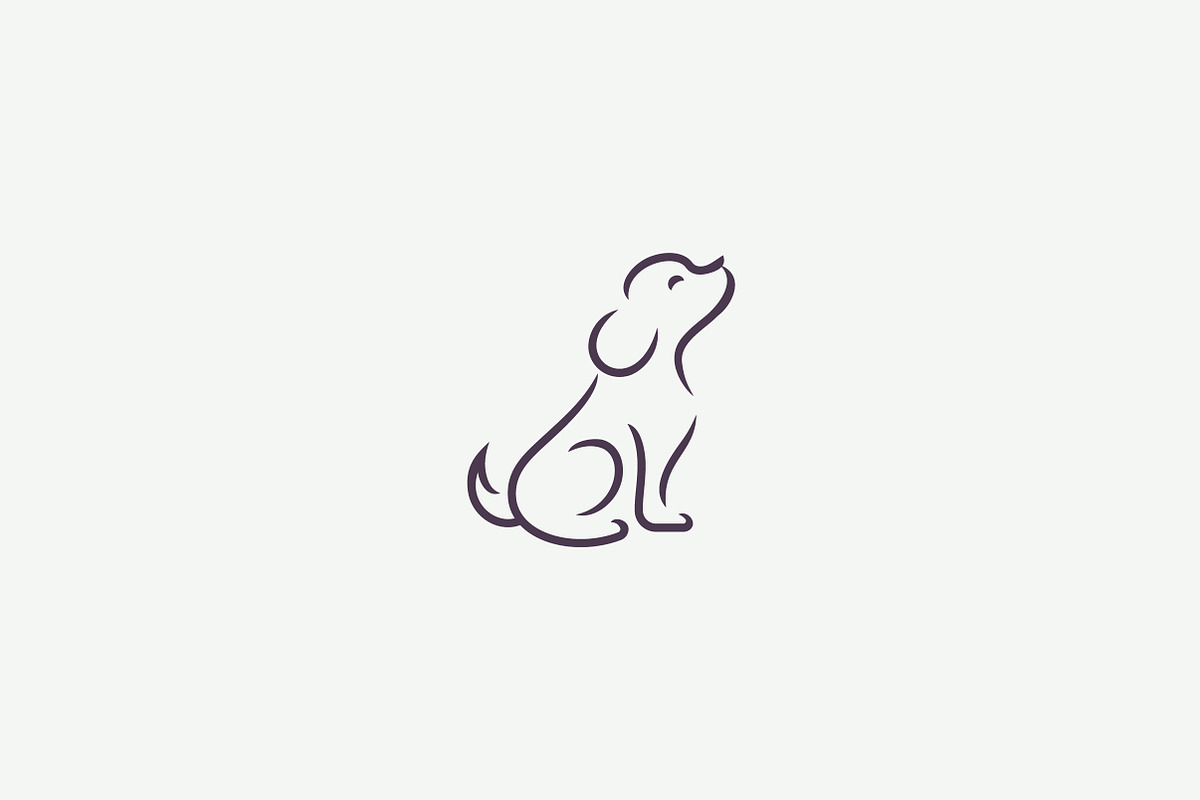 Cute dog logo template, a Branding & Logo Template by Sarten