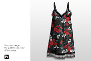 Classic silk chemise mockup., a Shirt Mockup by Irena Matiash shop (Thumbnail 2 of 6)