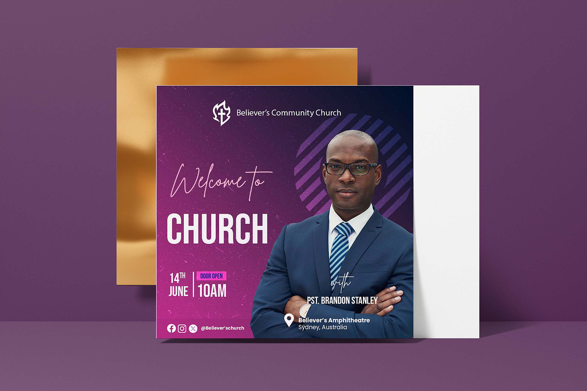 Sunday Church flyer, a Social Media Template by Believe Creatives (Photo 2 of 2)
